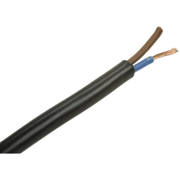 Przewód OMY 2x0,5mm2 29736 H03VV-F 300/300V krążki czarny