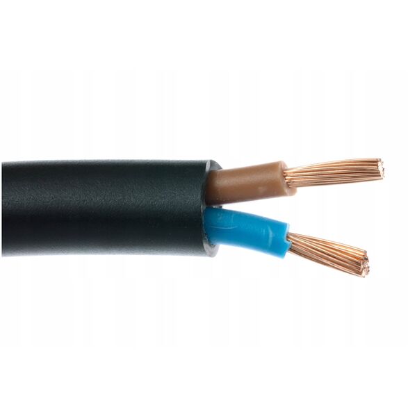 Przewód OMY 2x0,5mm2 29736 H03VV-F 300/300V krążki czarny