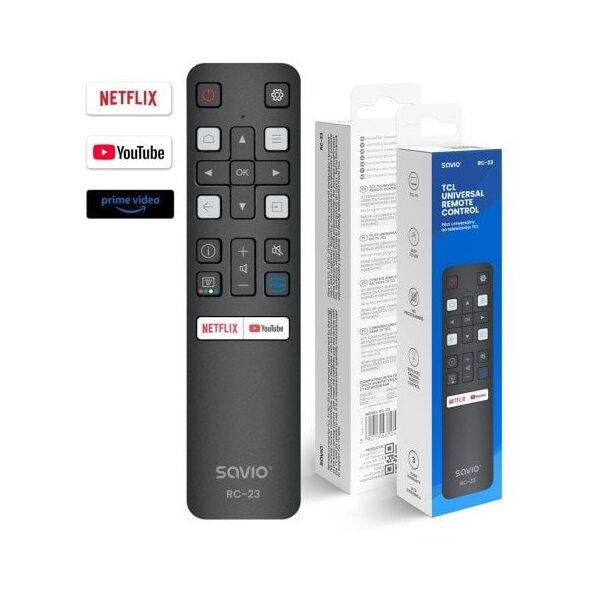 SAVIO PILOT UNIWERSALNY/ZAMIENNIK DO TV TCL-SMART TV RC-23