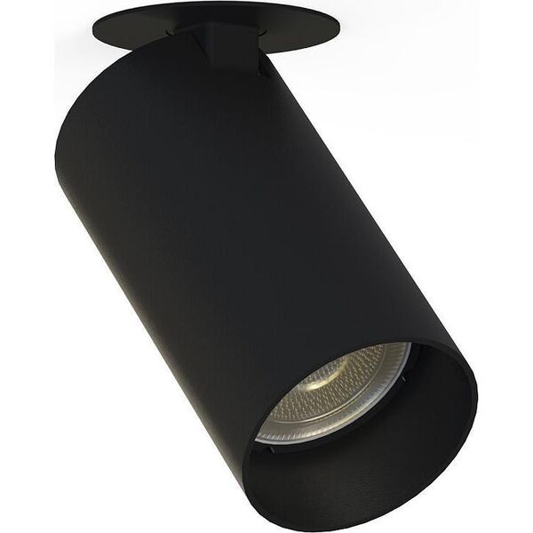 Nowodvorski Czarna lampa podstropowa Mono 7833 wpuszczana oprawa czarna hol