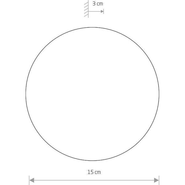Kinkiet Nowodvorski Biały kinkiet sypialniany Ring 7637 LED 7W 3000K metalowa lampa