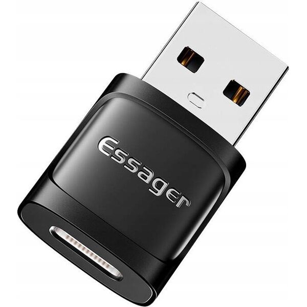 Adapter USB Essager Adapter OTG USB-C żeński do USB 3.0 męski Essager (czarny)