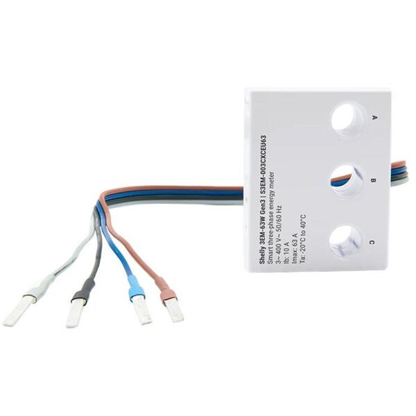 Shelly 3EM-63W Gen3 (wire model)