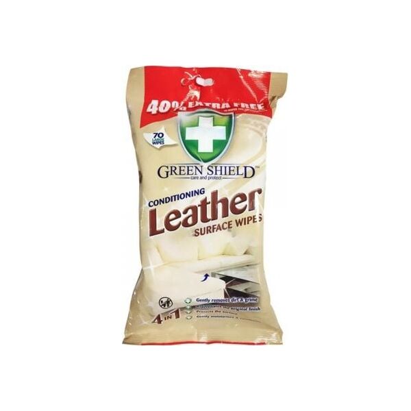 Green Shield Chusteczki nawilżane Green Shield Leather 70 sztuk uniwersalny
