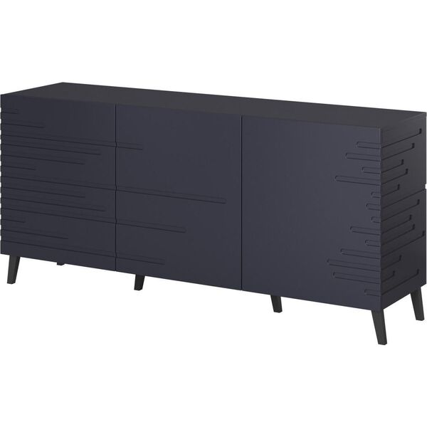 Cama Meble Komoda NOVA 155x40x72 granat mat