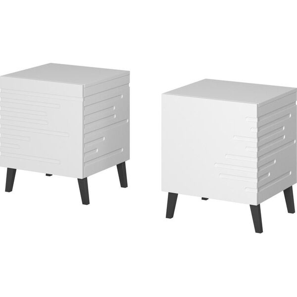 Cama Meble Szafka nocna NOVA 44x40x52 biały mat