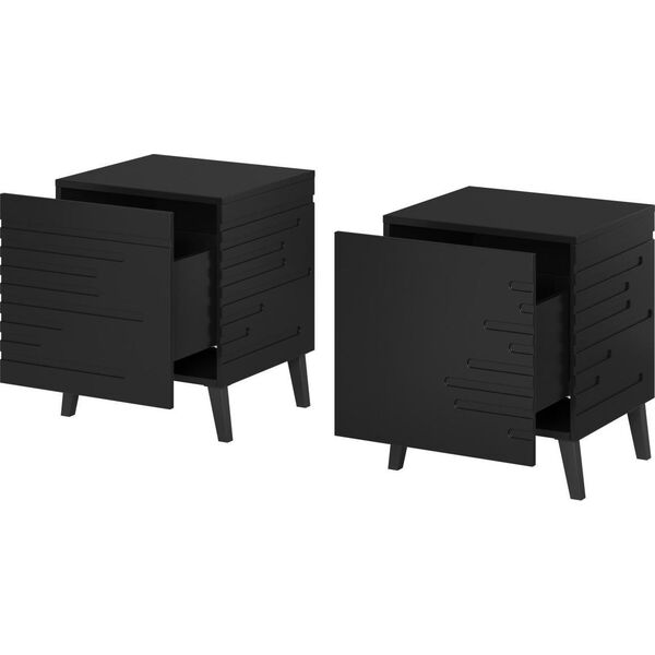 Cama Meble Szafka nocna NOVA 44x40x52 czarny mat
