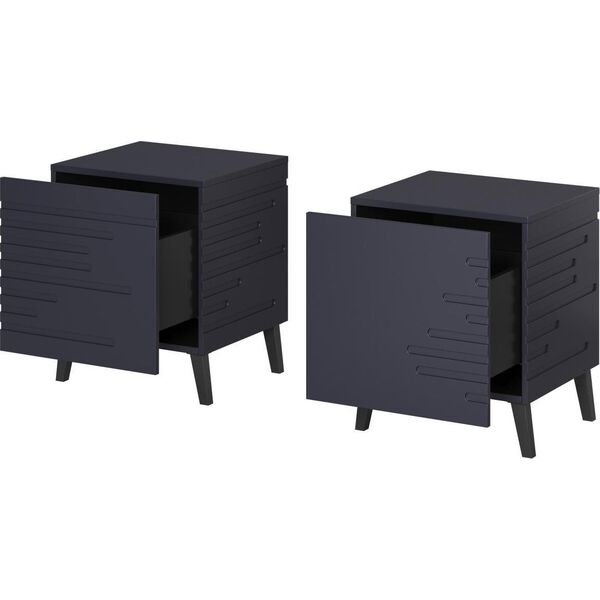 Cama Meble Szafka nocna NOVA 44x40x52 granat mat