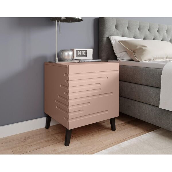 Cama Meble Szafka nocna NOVA 44x40x52 róż mat
