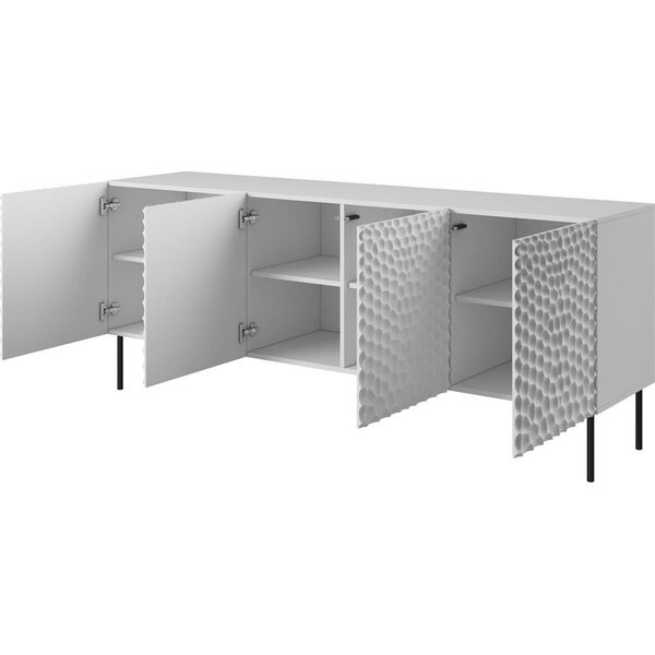 Cama Meble Komoda HOLE 190x40,5xH74,5 biały mat