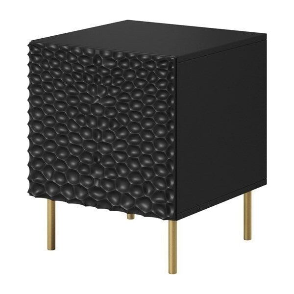 Cama Meble Szafka nocna HOLE 2szt. 44x40,5xH53,5 czarny mat