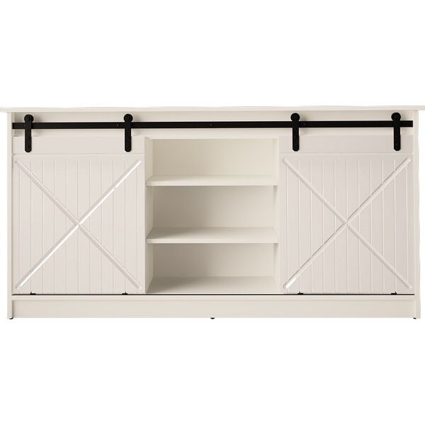 Cama Meble Komoda 160x80x35 GRANERO biały/biały połysk