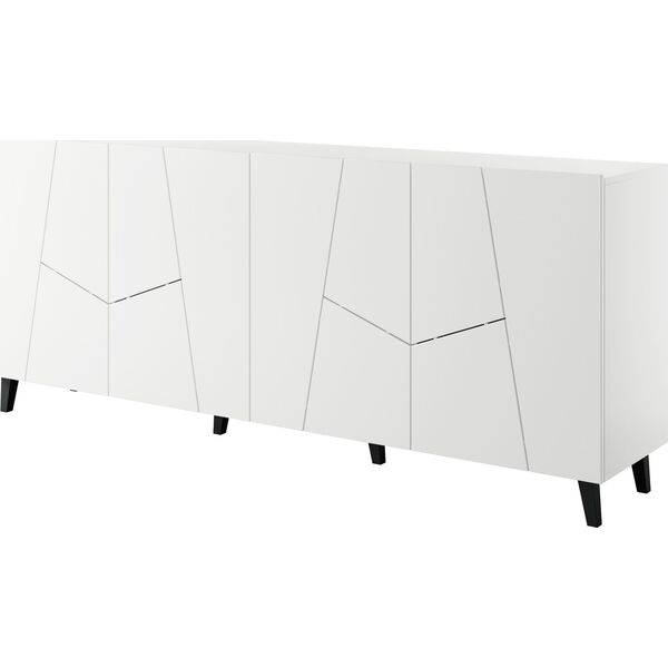 Cama Meble Komoda ETNA 200x42x82 biały mat