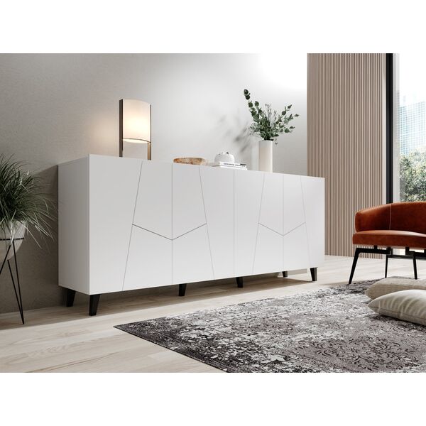 Cama Meble Komoda ETNA 200x42x82 biały mat