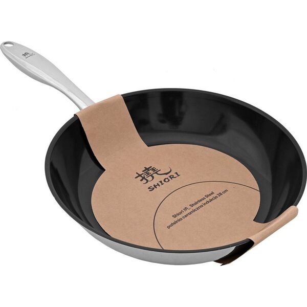 Patelnia Shiori Shiori Stainless Steel 304 patelnia z powłoką ceramiczną indukcja 28 cm
