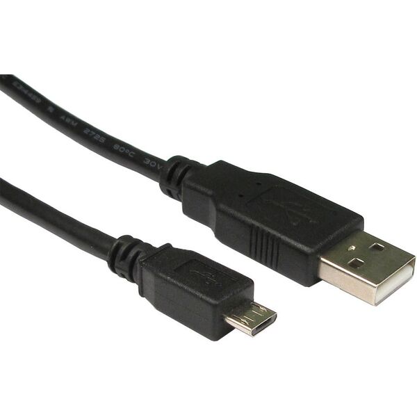 Kabel USB Sharkoon USB-A - microUSB 0.5 m Czarny (4044951015474)