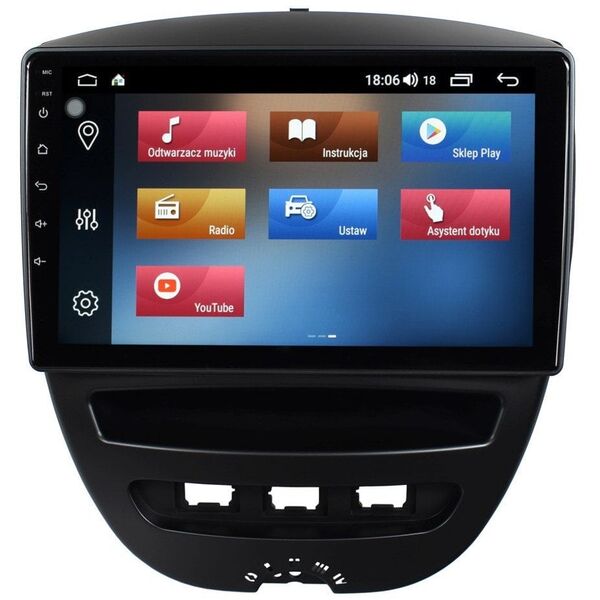Ραδιόφωνο πλοήγησης GPS για Citroen C1 2005-2014 με Android