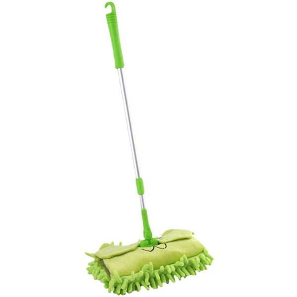 Mop Dla Dzieci Z Rączką Teleskopową Zwierzątko Zielony LEAN Toys