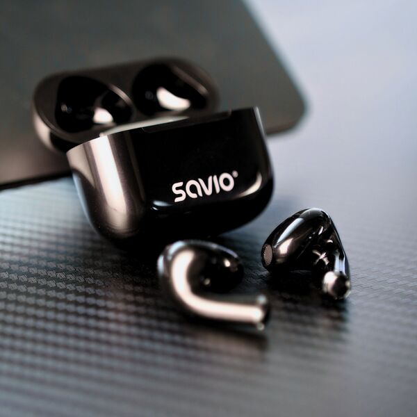 Ακουστικά με μικρόφωνο Savio TWS-02 PRO ασύρματα Bluetooth