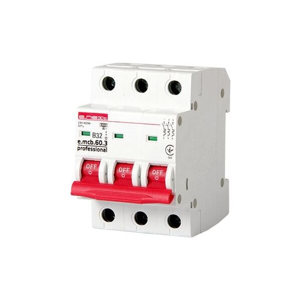 E.NEXT Wyłącznik nadprądowy e.mcb.pro.60 3P C16A 6KA (EX-P042031)