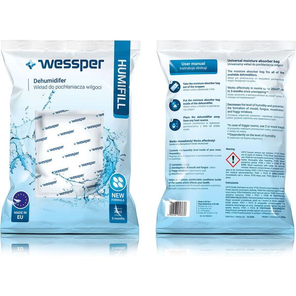 Wessper Wkład do pochłaniacza wilgoci HumiFill 250g