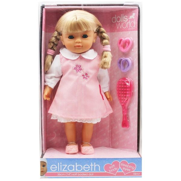 κούκλα DOLLSWORLD Elizabeth, 36 cm