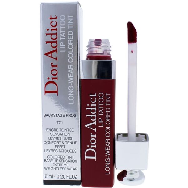 Christian Dior, Addict Lip Tattoo, Μακράς Διάρκειας, Υγρό Κραγιόν, 771, Φυσικό Μούρο, 6 ml Για Γυναίκες