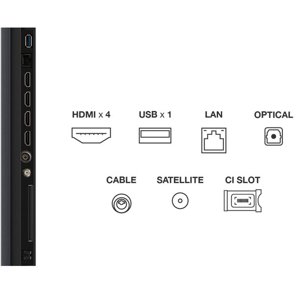TCL C7K  98''  4K UHD  Mini LED  μαύρη - Τηλεόραση