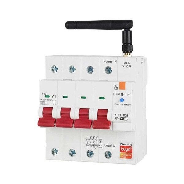 TUYA έξυπνος διακόπτης, 3P+N, Wi-Fi, RS485, 63A
