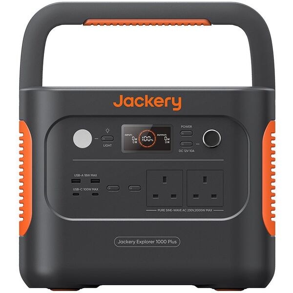 Φορητός σταθμός ενέργειας Jackery JE-1000C Λιθίου-σιδήρου-φωσφορικού (LiFePO4) 30400 mAh 2000 W 14,5 kg