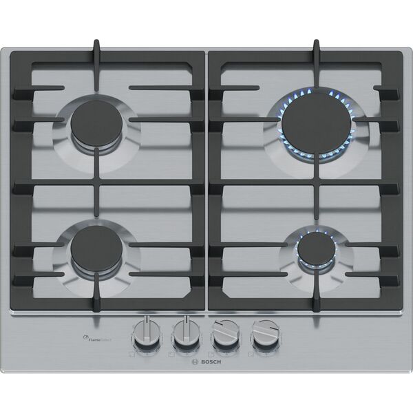 Bosch Serie 6 PCP6A5I90 płyta kuchenna Stal nierdzewna Wbudowany 58 cm Gaz 4 stref(y)