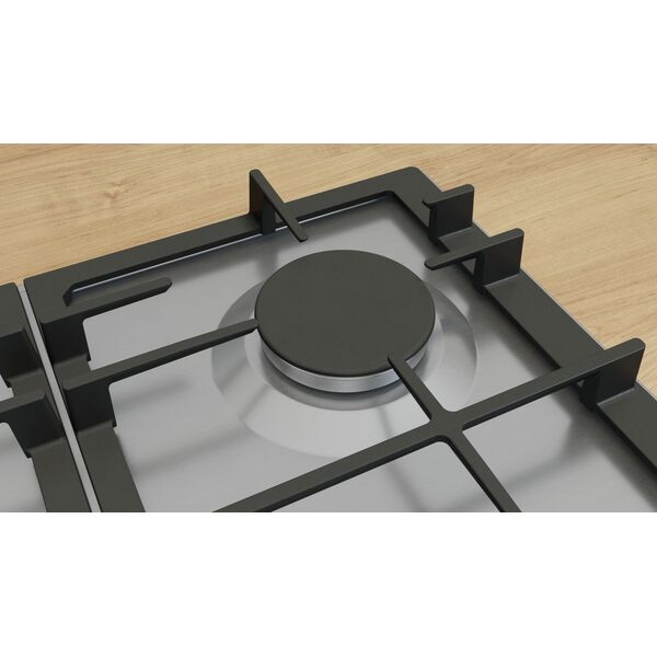 Bosch Serie 6 PCP6A5I90 płyta kuchenna Stal nierdzewna Wbudowany 58 cm Gaz 4 stref(y)