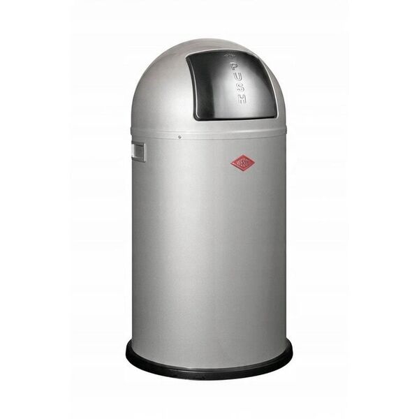 Κάδος απορριμμάτων ασημί 50l Pushboy Wesco