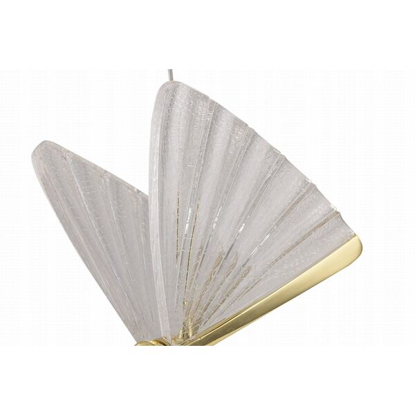 Lampa wisząca Light Prestige Mariposa LP-1715/1P zwis 1x8W LED 3000/4000/6000K 1040Lm przezroczysta złoty