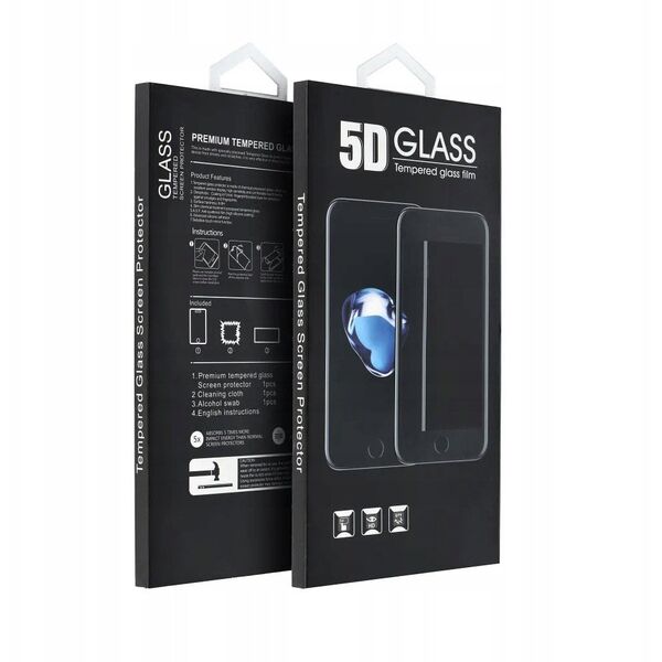 5D Full Glue Tempered Glass - do iPhone 14 Pro (MATTE) czarny