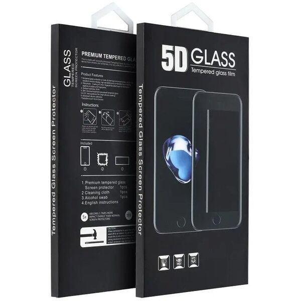 5D Full Glue Tempered Glass - do Samsung Galaxy S21 czarny