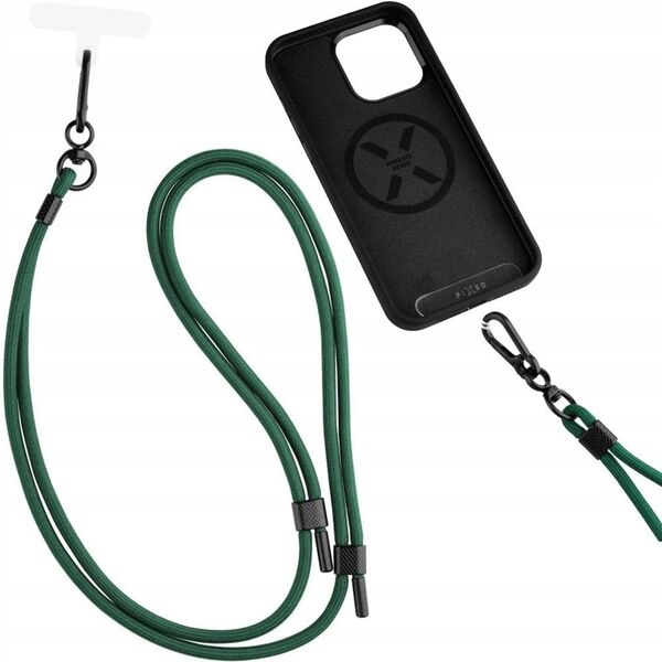 FIXED Universal Lanyard for Mobile Phones - uniwersalna smycz do telefonu zielona - Gwarancja bezpieczeństwa. Proste raty. Bezpłatna wysyłka od 170 zł.