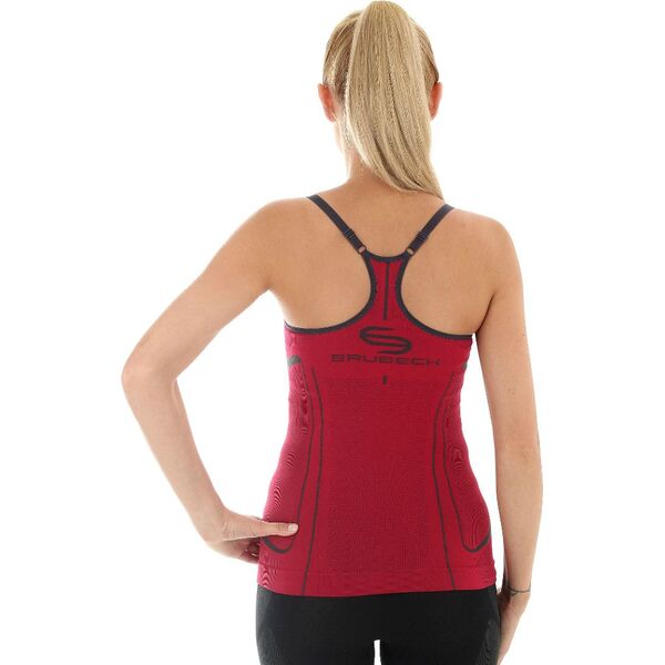 Brubeck Bezrękawnik damski FITNESS z topem r.M fuksja (CM10070)