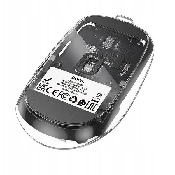 Myszka bezprzewodowa Hoco 2,4G 1600 dpi GM29 czarna