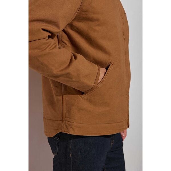 Kurtka Carhartt Washed Duck Sherpa Lined Brown