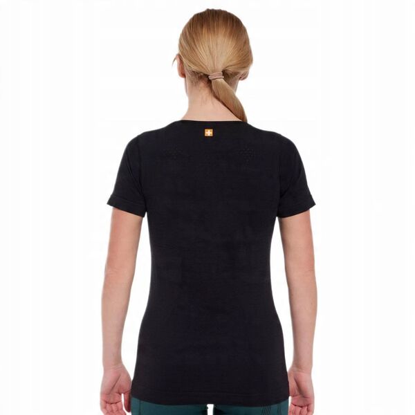SS1272W Koszulka damska z krótkim rękawem OUTDOOR WOOL PRO czarny M - JELEŃ 2