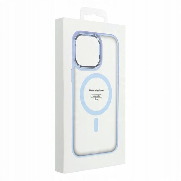 Futerał MATTE MAG COVER kompatybilny z MagSafe do SAMSUNG S25 niebieski