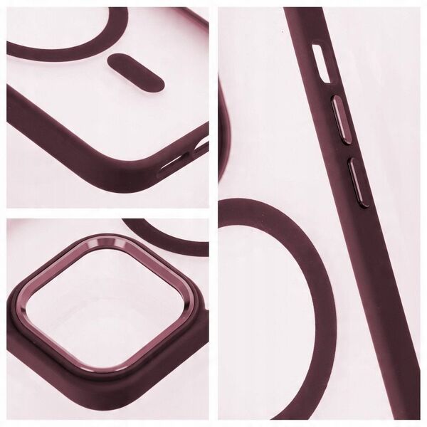 Futerał MATTE MAG COVER kompatybilny z MagSafe do SAMSUNG S25 czerwony