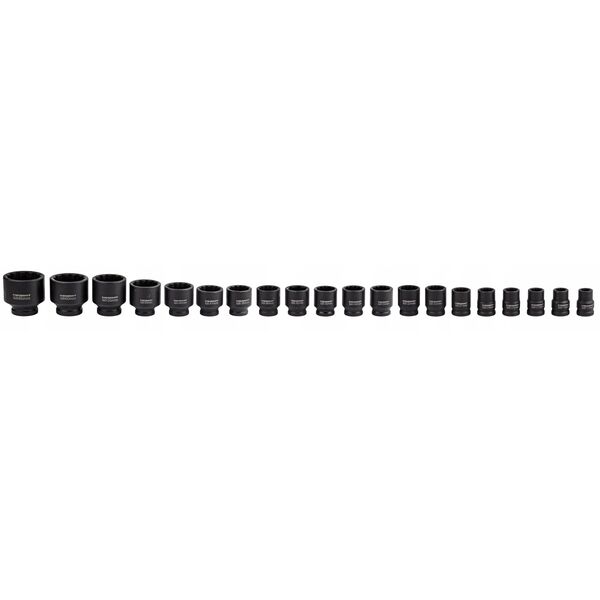 Zestaw narzędzi udarowych 26el. 3/4" (17-50mm) i 1" (55-65mm) (12-kątnych)