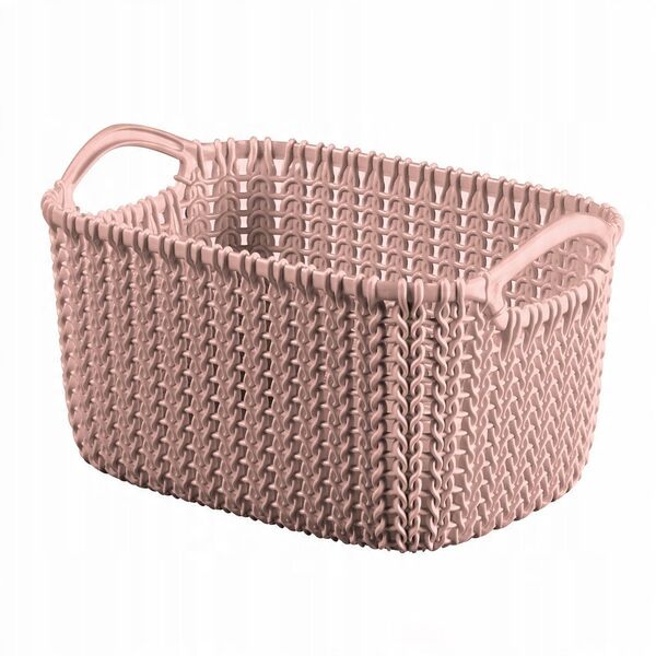 Καλάθι Knit XS ορθογώνιο 3L 25x18x14cm ροζ 3253924849621