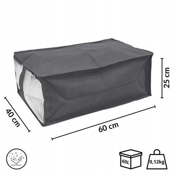 Segu soma 40x60x26cm Γκρι 8000303317333