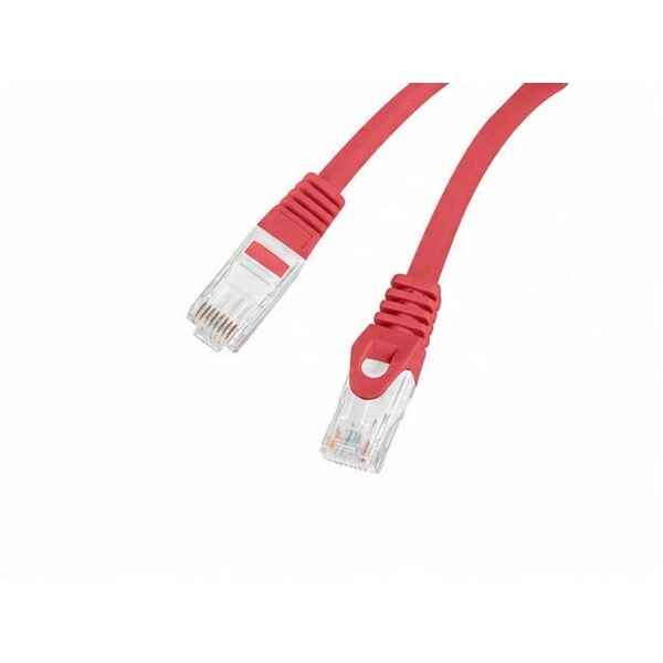 PATCHCORD KAT.6 UTP LSZH CU 10M CZERWONY FLUKE PASSED LANBERG