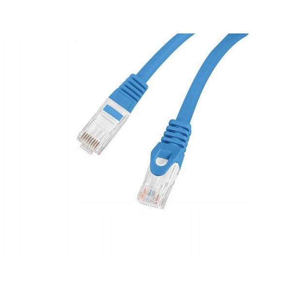 PATCHCORD KAT.6 UTP LSZH CU 1M NIEBIESKI FLUKE PASSED LANBERG