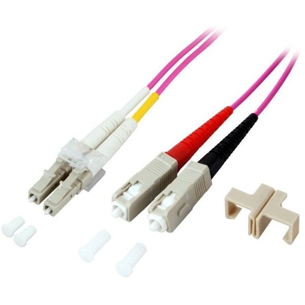 Patchcord światłowodowy OM4 50/125 MM SC-LC Duplex 3m