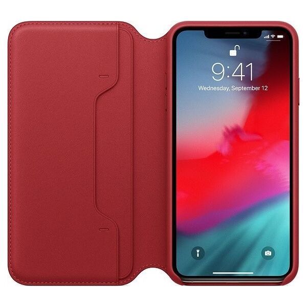 Apple Apple iPhone XS Max Leather Folio (PRODUCT) RED